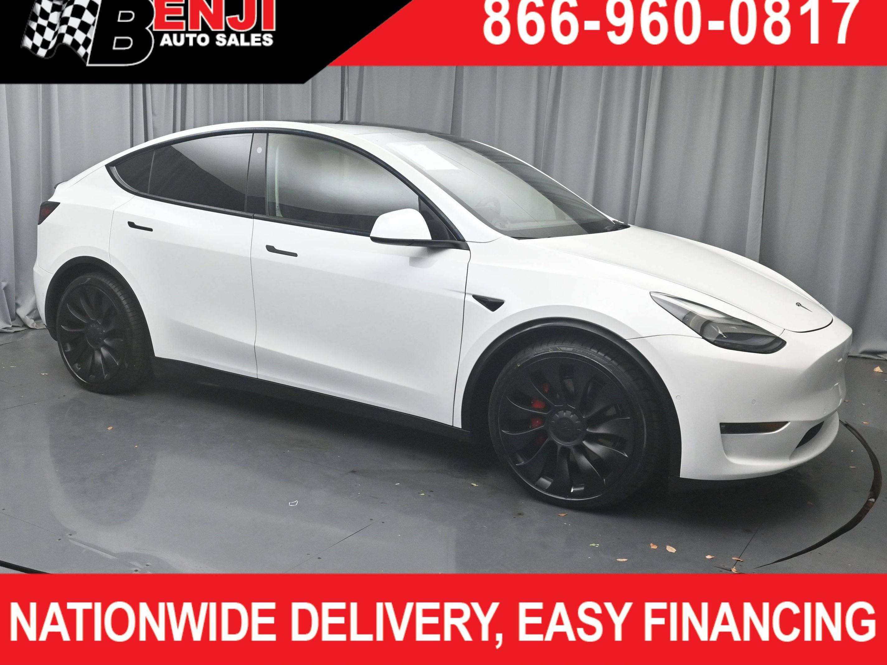 TESLA MODEL Y 2021 5YJYGDEF7MF257201 image